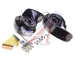 Изображение 2, TZ-125GREY Сигнал звуковой 12V 410/510Hz с реле комплект 2шт. TORINO