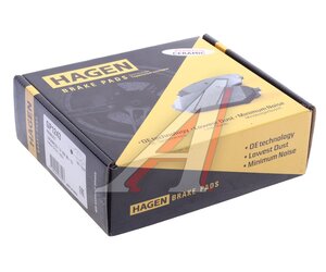 Изображение 3, GP1243 Колодки тормозные ЛАДА Largus PEUGEOT RENAULT передние (4шт.) HAGEN SANGSIN