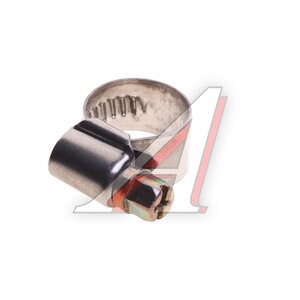 Изображение 1, PL-12 (10-16)/W2 Хомут ленточный 010-016мм (12мм) червячный нержавеющая сталь FORTISFLEX