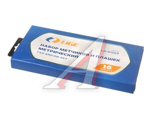 Изображение 4, LG-S1013 Набор метчиков и плашек метрический 16 предметов LIGE
