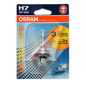 Изображение 2, 64210ULT-01B Лампа 12V H7 55W PX26d блистер (1шт.) Ultra Life OSRAM