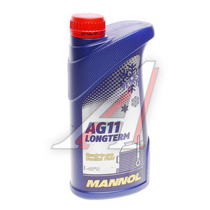 Изображение 1, 2036 Антифриз синий -40C 1л AG11 Longterm IAT 4011 MANNOL