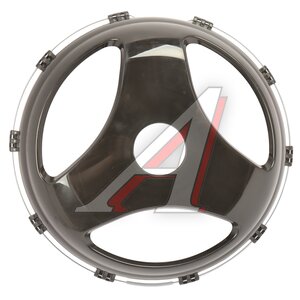 Изображение 1, МК-ПЛ-Л13 Колпак колеса R-22.5 переднего пластик (черный) Лучи ТТ