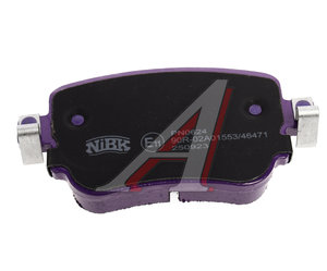 Изображение 4, PN0624 Колодки тормозные VW Passat (14-) AUDI A1 (10-), Q3 (11-) SKODA Octavia (12-) задние (4шт.) NIBK