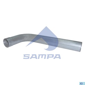 Изображение 2, 021.162 Труба приемная глушителя MAN TGA SAMPA
