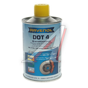 Изображение 1, 1350601-250 Жидкость тормозная DOT-4 0.25л RAVENOL