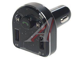 Изображение 1, BCC01 Black Устройство зарядное в прикуриватель с трансмиттером (bluetooth, hands free) черное XO