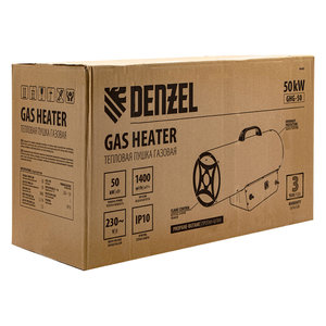 Изображение 18, 96480 Пушка тепловая 50кВт 1400куб.м/ч газовая DENZEL