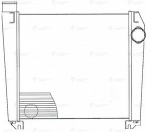 Изображение 3, LRIC0625 Охладитель МТЗ-900, 1021, 1022, 1023, 1025 наддувного воздуха алюминиевый (Д-245S2) LUZAR