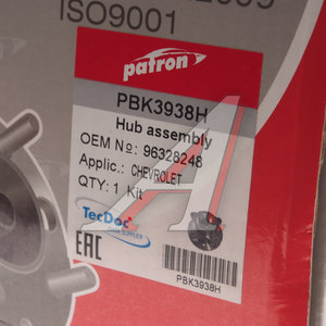 Изображение 4, PBK3938H Ступица CHEVROLET Lacetti (03-), Epica (07-) колеса заднего PATRON