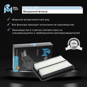 Изображение 6, 130-13-091 Фильтр воздушный HYUNDAI Santa Fe (00-) (2.0) MEGAPOWER