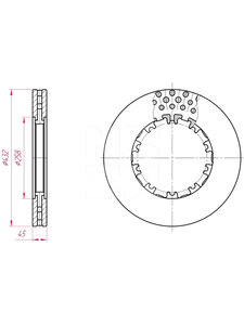 Изображение 3, M2000069 Диск тормозной DAF XF105 задний (1шт.) MARSHALL