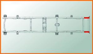 Изображение 6, А-280-3302.01 Удлинитель ГАЗ-3302 рамы задний сверленый (для поперечены №6) L=800мм АЗГ