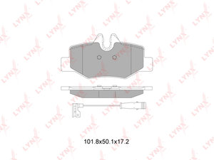 Изображение 1, BD5353 Колодки тормозные MERCEDES Viano, Vito (W639) (03-) задние (4шт.) LYNX