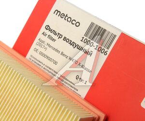 Изображение 2, 1000-1006 Фильтр воздушный MERCEDES X (W470) METACO