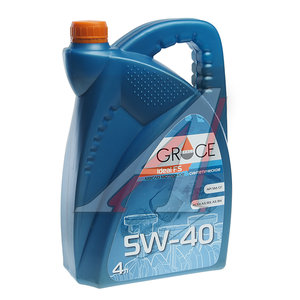 Изображение 1, 4603728811468 Масло моторное Ideal FS 5W40 синт.4л GRACE