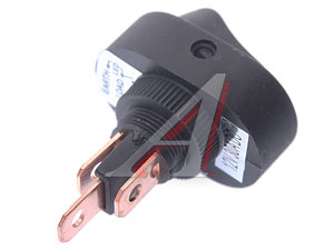 Изображение 2, 36-2672 Выключатель клавиша 12V 20A овальный с желтой LED подсветкой REXANT