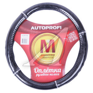 Изображение 1, GL-1025 BK.WOOD (M) Оплетка руля (M) 37-39см гелевая черное дерево AUTOPROFI