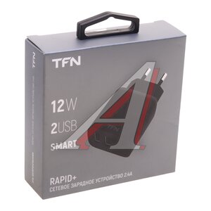 Изображение 3, TFN-WCRPD12W2UBK Устройство зарядное в розетку 2 USB TFN