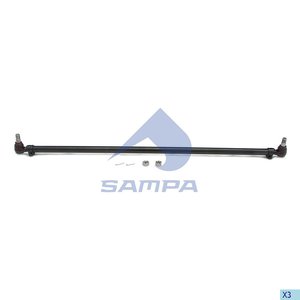 Изображение 1, 097.753-01 Тяга рулевая VOLVO FH9, 12, 16 поперечная L=1669мм SAMPA