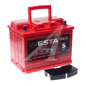 Изображение 2, 6СТ65 Аккумулятор WESTA RED 65А/ч обратная полярность