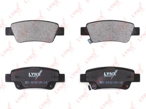 Изображение 2, BD3430 Колодки тормозные HONDA CR-V 3 (07-) задние (4шт.) LYNX