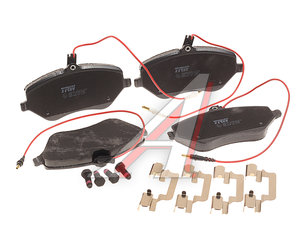 Изображение 2, GDB1595 Колодки тормозные PEUGEOT 407 (04-) CITROEN C5 (08-) передние (4шт.) TRW