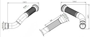 Изображение 4, 8AE035 Труба приемная глушителя VOLVO с гофрой (цинк ЕВРО-6) DINEX