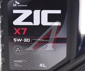 Изображение 3, 162675 Масло моторное X7 SP/GF-6 5W30 синт.4л ZIC