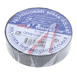 Изображение 1, Изолента 19мм*20м черная Изолента ПВХ черная 19x0.13мм 20м универсальная негорючая TITAN