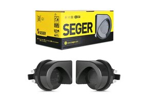 Изображение 1, 65HO12.100.02K Сигнал звуковой 12V 400/500Hz 118дБ комплект 2шт. SEGER
