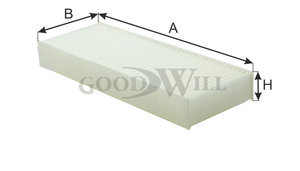 Изображение 3, AG5562KCF Фильтр воздушный салона HONDA Civic (94-01) GOODWILL