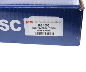 Изображение 4, R6120 Диск тормозной MITSUBISHI Pajero (06-) передний (1шт.) VALEO PHC