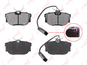 Изображение 2, BD3027 Колодки тормозные VW Sharan, T4 (96-) задние (R16) (4шт.) LYNX