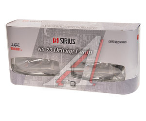 Изображение 3, NS-23W Фара дальнего света 12V 160х80мм белая комплект SIRIUS
