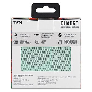 Изображение 8, TFN-BS03-01AQ Колонка беспроводная bluetooth Quadro TFN