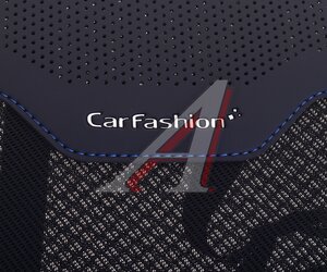 Изображение 3, 41596 Подушка поясничная каркасная экокожа-полиэстер черно-синяя Spine CARFASHION