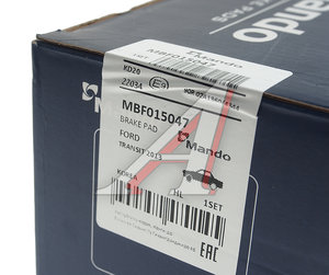 Изображение 3, MBF015047 Колодки тормозные FORD Transit (12-) дисковые передние (4шт.) MANDO