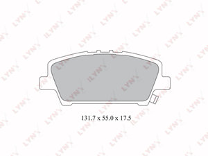 Изображение 1, BD3427 Колодки тормозные HONDA Civic (07-) передние (4шт.) LYNX