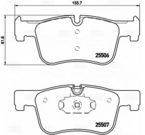 Изображение 2, PF4140 Колодки тормозные BMW 1 (F21), 3 (F30) передние (4шт.) TRIALLI