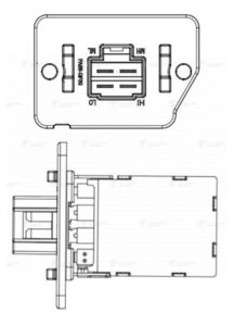 Изображение 3, LFR0865 Резистор HYUNDAI Elantra (12-) отопителя LUZAR