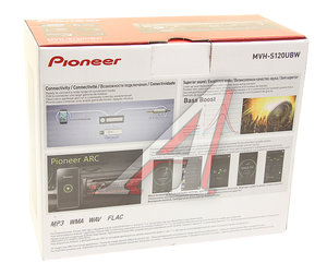 Изображение 4, MVH-S120UBW Магнитола автомобильная 1DIN PIONEER
