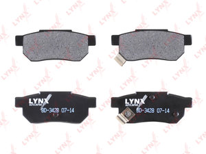 Изображение 2, BD3428 Колодки тормозные HONDA Civic (95-01) задние (4шт.) LYNX