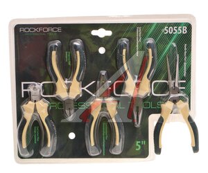 Изображение 1, RF-5055B Набор инструментов шарнирно-губцевых 5 предметов ROCKFORCE