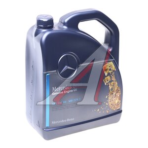Изображение 1, A000989850613AAEW Масло моторное MERCEDES 5W40 (спецификация 229.3) синт.5л OE