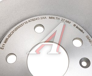 Диск тормозной OPEL Insignia (08-) передний (1шт.) BREMBO, DF4996S, 569083,
                                                          фото 5 Изображение 5, 09.A971.11 Диск тормозной OPEL Insignia (08-) передний (1шт.) BREMBO