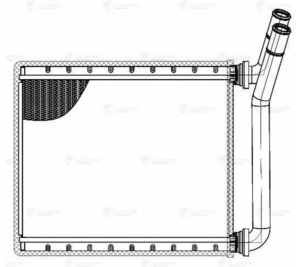 Изображение 4, LRh1914 Радиатор отопителя TOYOTA Corolla (06-) LUZAR