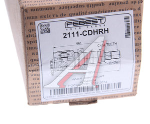 Изображение 6, 2111-CDHRH ШРУС внутренний FORD Focus 3 (11-14) (CB8) правый FEBEST