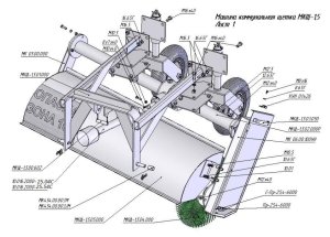 Изображение 5, МКЩ-1,5 Щетка коммунальная МТЗ-320, Т-25, 30, LOVOL-354, 504 колеса 4.00х8 (20-35 л.с.) САЛЬСК