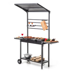 Изображение 3, МАН 304 Мангал сварной 1335х694х1961х3.0мм передвижной крыша-навес GRATAR 